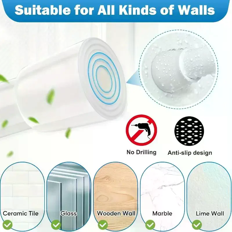 Effortless Home Organizer - Adjustable Spring-Loaded Rod - Perfect for Kitchens, Bathrooms & Doorways Without Drilling