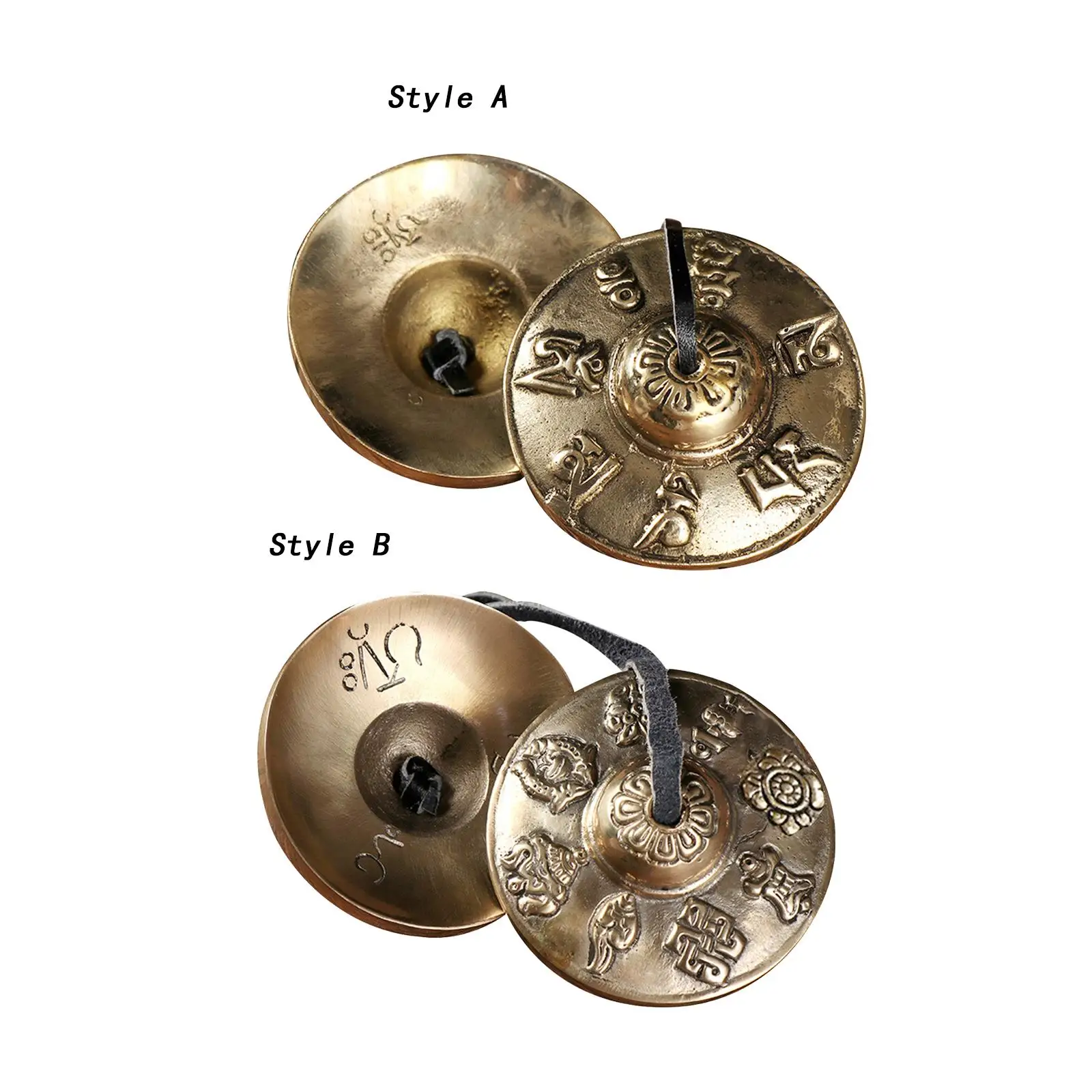 Tibetan Tingsha Cymbals Easy to Play Portable Creative Gift Yoga Decoration for Family and Friends Percussion Instrument Toy