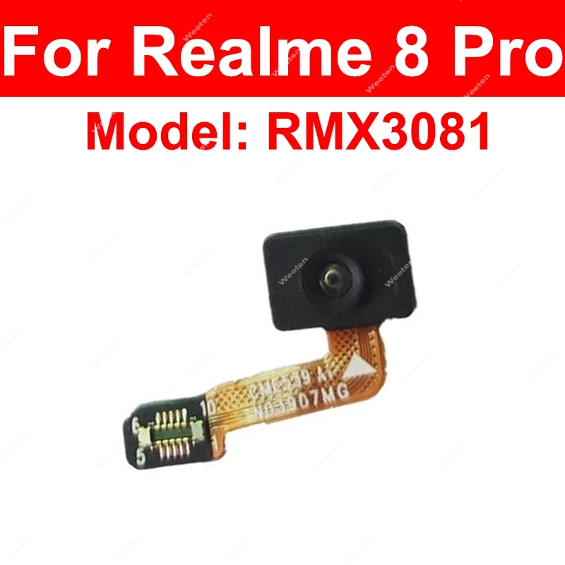 Fingerprint Screen For Realme 8 9 10 11 Pro Plus 4G 5G Under Display Home Button Sensor Touch ID FingerPrint Sensor Flex Cable