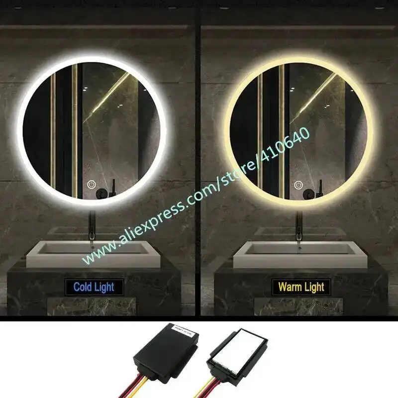 trumsense-ws08d1-タッチセンサー式スイッチ-ホテルや家庭用化粧鏡ledミラーの明るさや色温度調整
