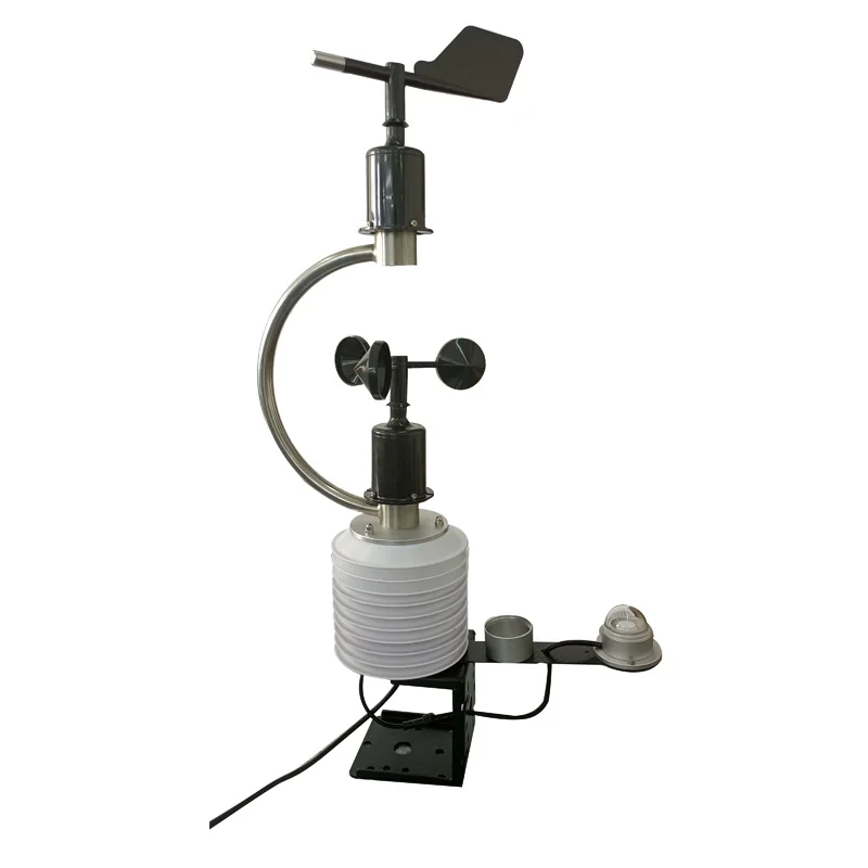 

Customized Integrated CO2 air Temp Humi Pressure Wind Speed Direction Sensor PM2.5 PM10 Compact Weather Station Sensor