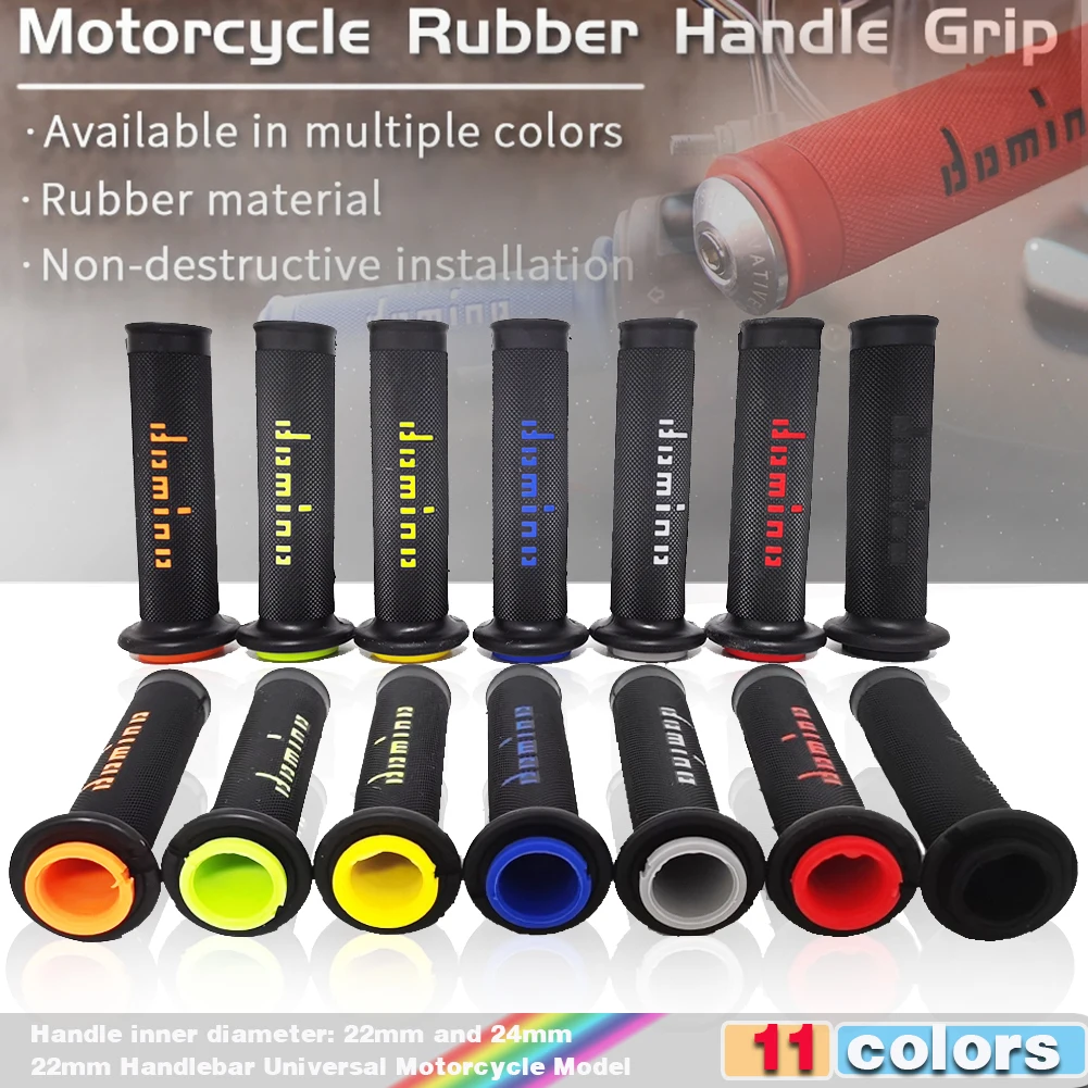 Motorcycle Handlebar Grip Domino Handle Grip ATV Dirt Pit Bike Racing Motocross Universal 7/8 