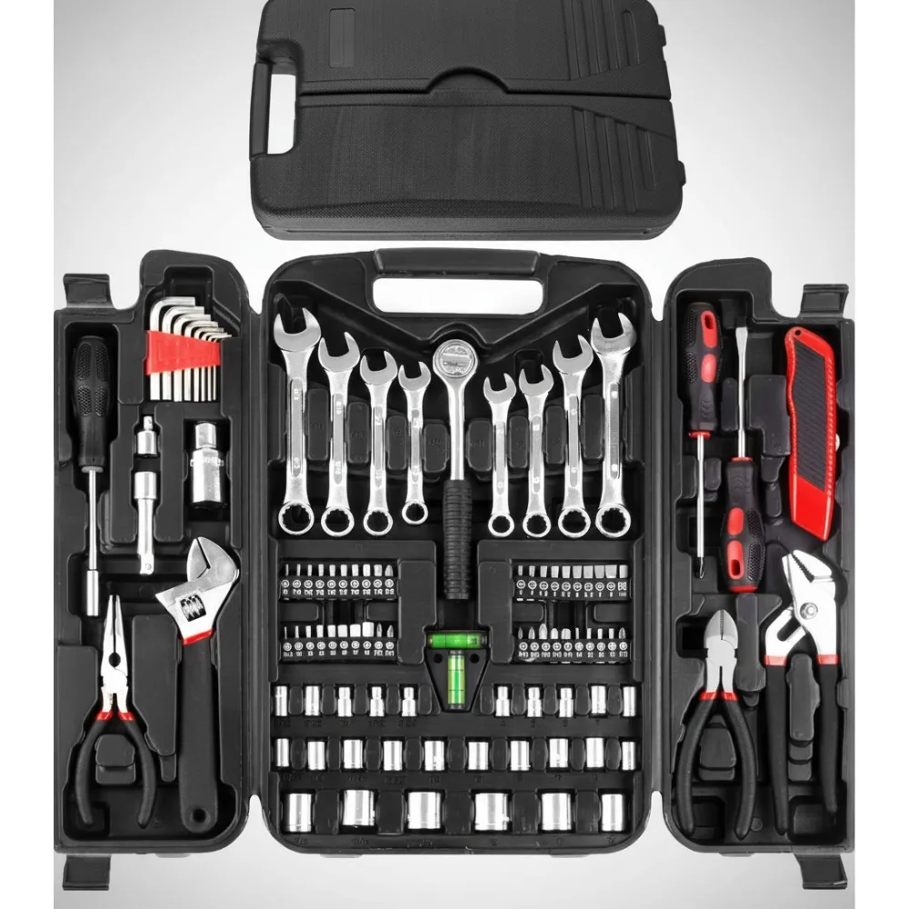 

95-Piece Professional Tool Set with Portable Toolbox - Complete Mechanics Kit for Home Garage DIY Repairs