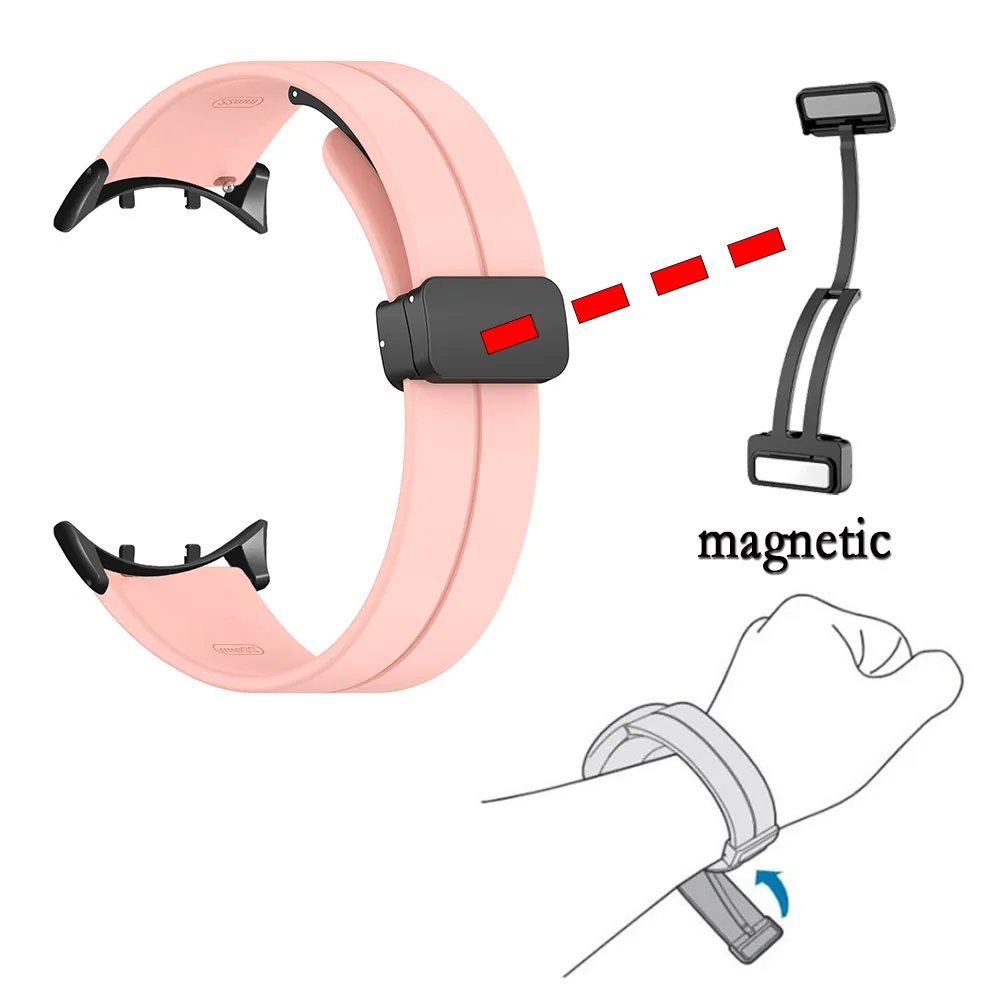 ブレスレット用磁気バックルストラップ,バックル付き,ブランド名,頑丈,スポーツ用,高品質,ファッショナブル