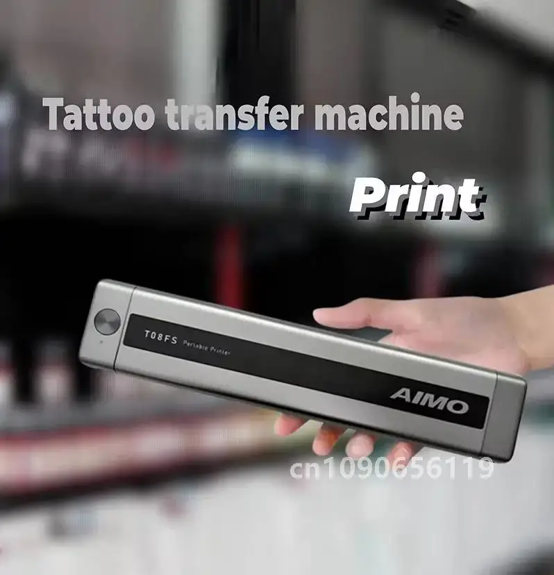 Phomemo T08FS Wireless Tattoo Transfer Stencil Transfer Tattoo Transfer Thermal Copier Machine Compatible with Smartphone & PC