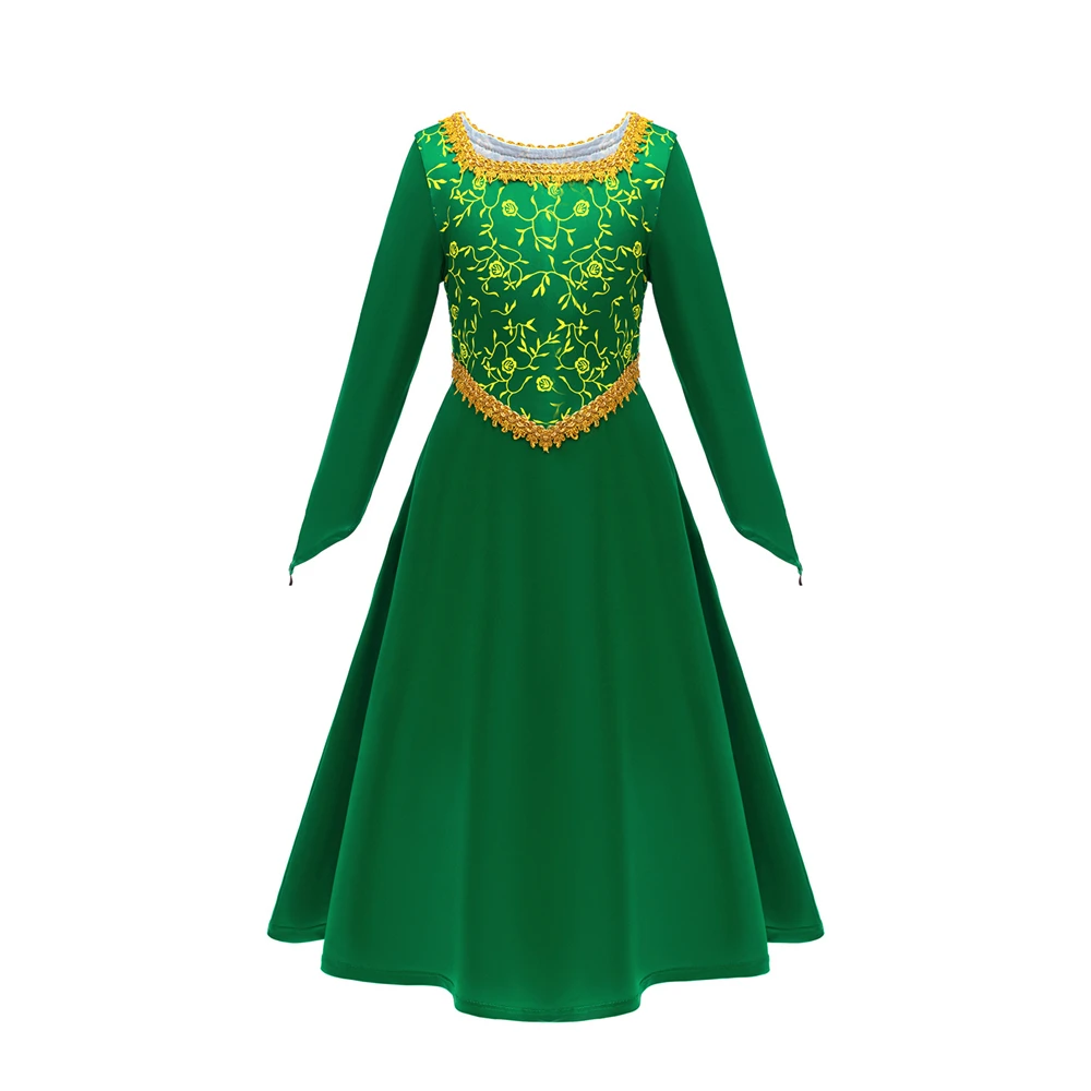 زي تنكري للأميرة مزهر بأكمام طويلة للبنات ، هالوين ، شريك ، عيد الميلاد ، حفلة مسائية ، خريف ، شتاء