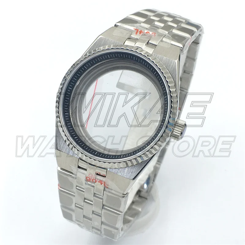 36mm40mm Land-Weller Nh35 Watch case Sapphire Crystal Waterproof Silver Case With Chapter Ring And Dial Hand Set Fit NH35 Movet