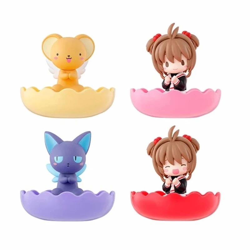 

Bandai 4PCS Gashapon Cardcaptor Sakura Anime Jewelry Storage Box Series Toys For Kids Action Figure Gifts Collectible Model