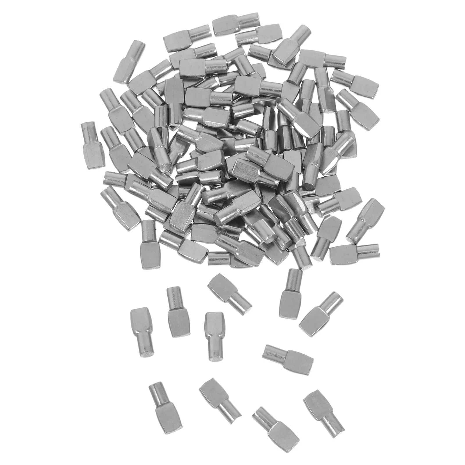 

100pcs Anti-Slip Shelf Support Pegs Iron Pins For Glass Cabinet Bookcase Kitchen Wardrobe Shelves Furniture Shelf Clips Cabinet