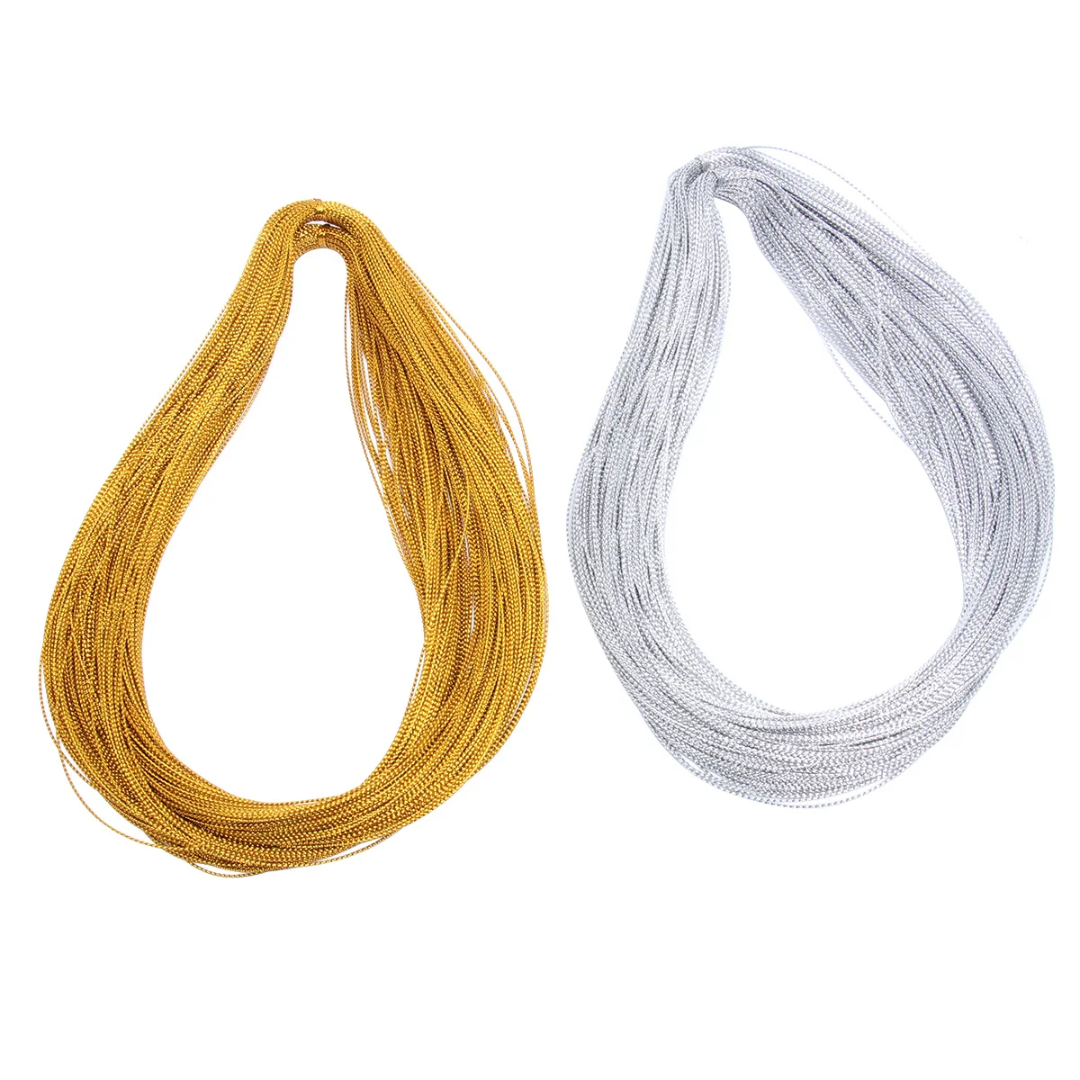 سلك الذهب والفضة DIY بها بنفسك مجوهرات الحرفية علامة معلقة خط دائم الحرير الحبل بهرج سلسلة الحبل الزخرفية صنع المجوهرات #2