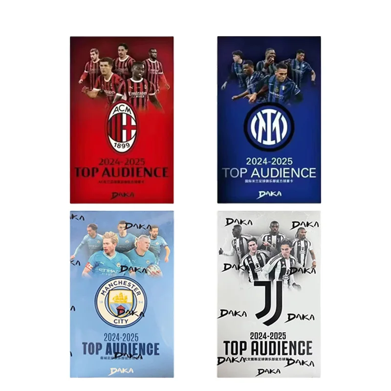 

Daka 2024-2025 Top Audience Machester Cuty Juventus Ac Milan Internazionale Milano Football Star Official Trading Cards Box Gift