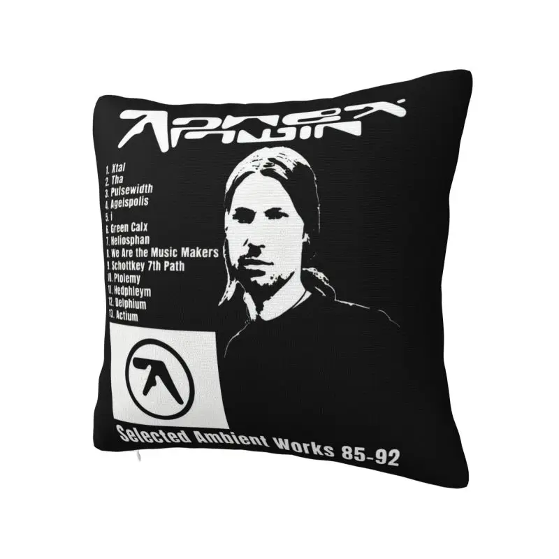 Modern Aphex Twin Cushion Cover 40*40 cm Polyester Throw Pillow Case Living Room Decoration Sofa Chair Pillowslip