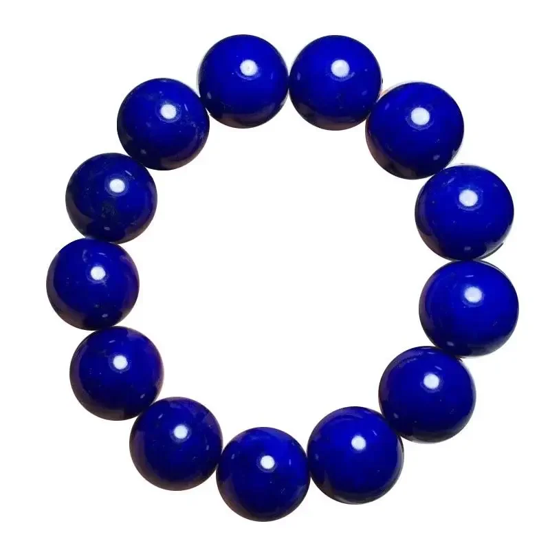 7A Collectible Afghan Raw Lapis Lazuleite Bracelet No White No Gold Emperor Wang Qing HandString for Men and Women Buddha Beads 4