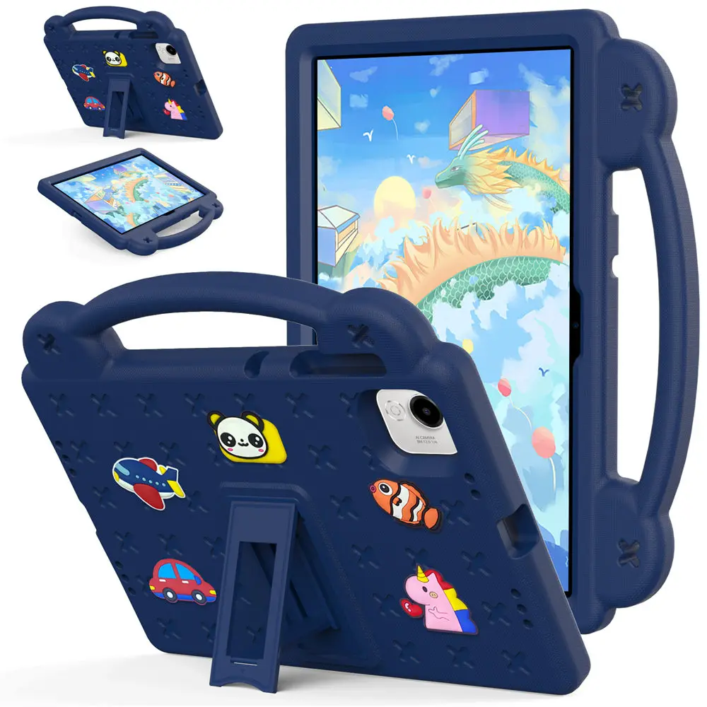 DayQiQiPu Cover per Honor Pad X9a/ Pad X9 Pro (11,5 Pollici) Custodia Motivo a triangoli in pelle PU Con e Auto Wake/Sleep Smart Cover Portafoglio a libretto Guscio, Verde