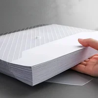 10Pcs A4 Transparent File Bag Plastic Documents Filing Storage Bag Student Organizer Information Pocket Folders Stationery New 6