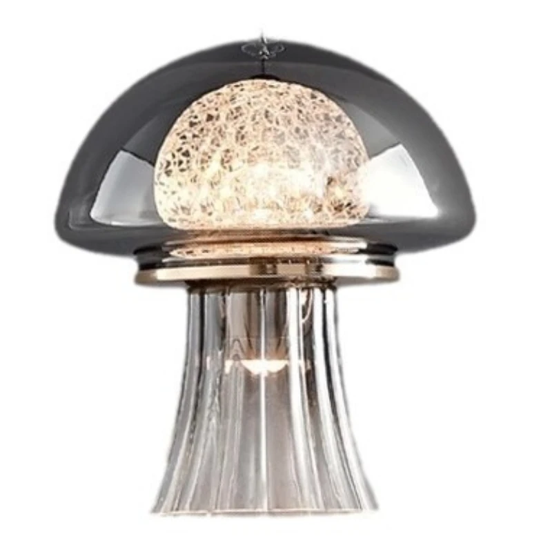 Italian Minimalism LED Pendant Light Creative Jellyfish Glass Ceiling Chandelier Parlor Bedroom Bedside Table Luxurious Decorate