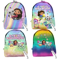 Gabby's Dollhouse Backpacks Gabby Cat Kids Trend School Bags Rucksack for Teen Girls Boys Fashion Casual Backpack