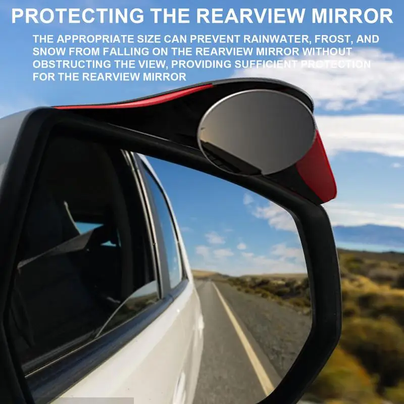 Blindspot Car Mirrors 2 In1 Rainproof Sunshade Sticker Side Rear View Mirrors Rainproof Sunshade Sticker Reversing Small Mirrors