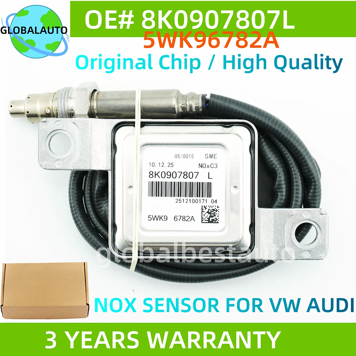 

8K0907807L 5WK96782A High Quality New Nitrogen Oxide NOx Sensor For AUDI A4 Allroad A5 3.0 Tdi
