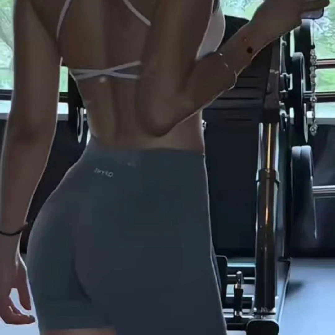 Dneyf D-Y-F Women Seamless High Waist Yoga Shorts, Scrunch Butt Quick‑Dry Fitness Biker Shorts With Custom Label