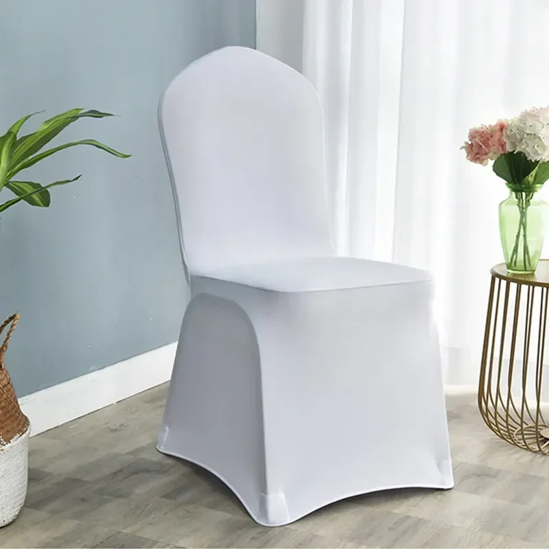 0.2kg/pc Thickened Wedding Chair Cover Spandex Stretch Slipcover for Restaurant Banquet Hotel Dining Party Universal Chair Cover