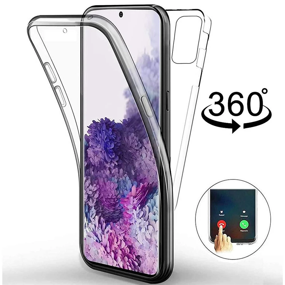360° Vollständig Transparente Hülle für Samsung Galaxy S22 S21 S23 S20 FE Note 20 Ultra Doppelte Transparente Abdeckung – Detail 10
