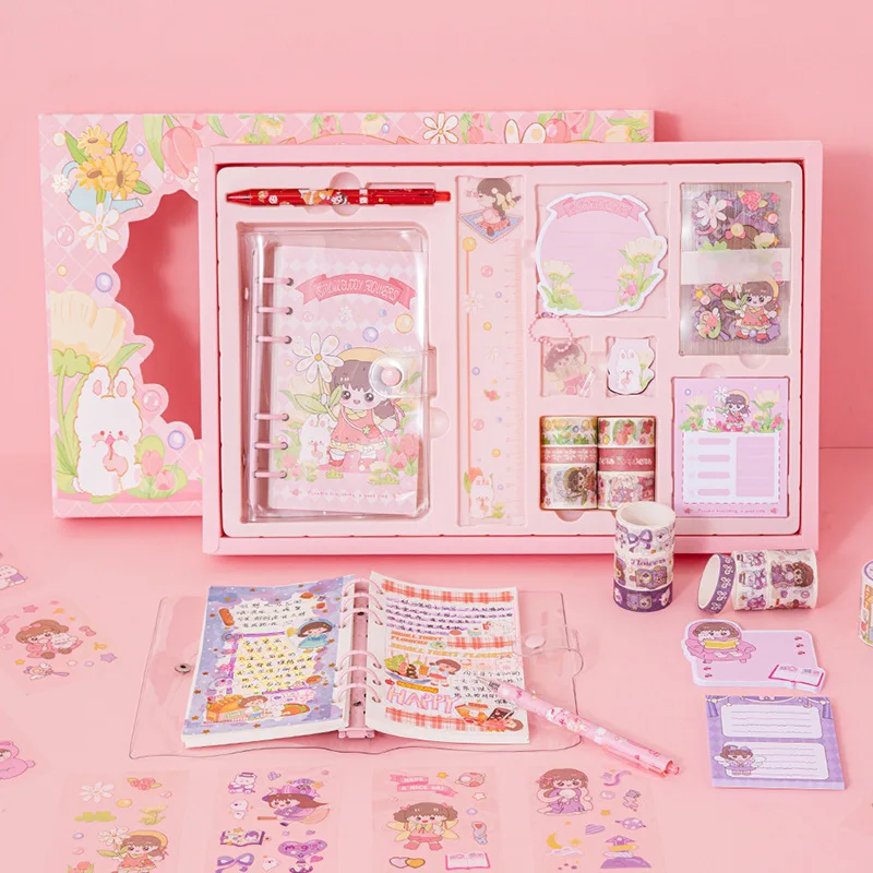 cuadernos-bonitos-caja-de-regalo-papeleria-creativa-Utiles-escolares-juego-de-cuadernos-de-contabilidad-organizador-de-a