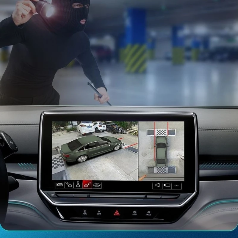 Car screen lossless upgrade 360 panoramic image 4-way car driving recorder monitoring blind spot
