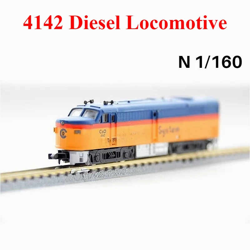 نموذج قطار N-type 1/160 4142 قاطرة ديزل قاطرة غير مدعوم 7535-2 مجموعة نماذج ثابتة الحلي لعبة الصبي هدية #1