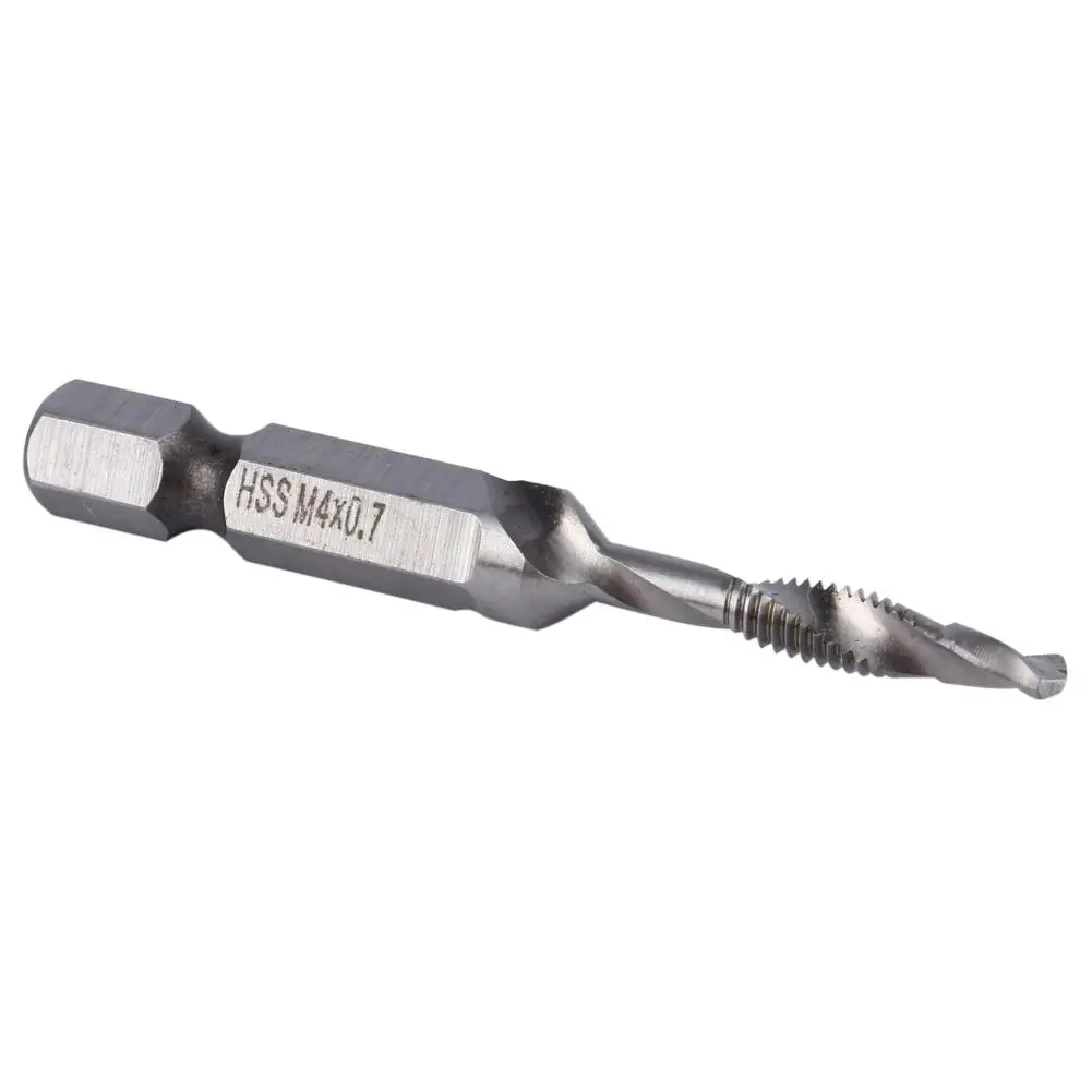 HSSタップドリルビットセット 六角軸ねじ切り工具 M3～M10 ハイス鋼ハンドツール 1～6本組