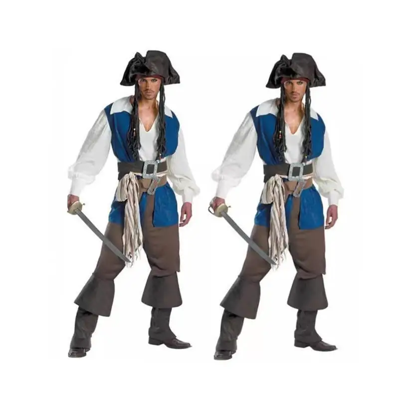 زي كابتن القراصنة الكاريبي التأثيري لجميع القديسين ملابس نسائية عرقية أداء المسرح زي صيني تقليدي #5