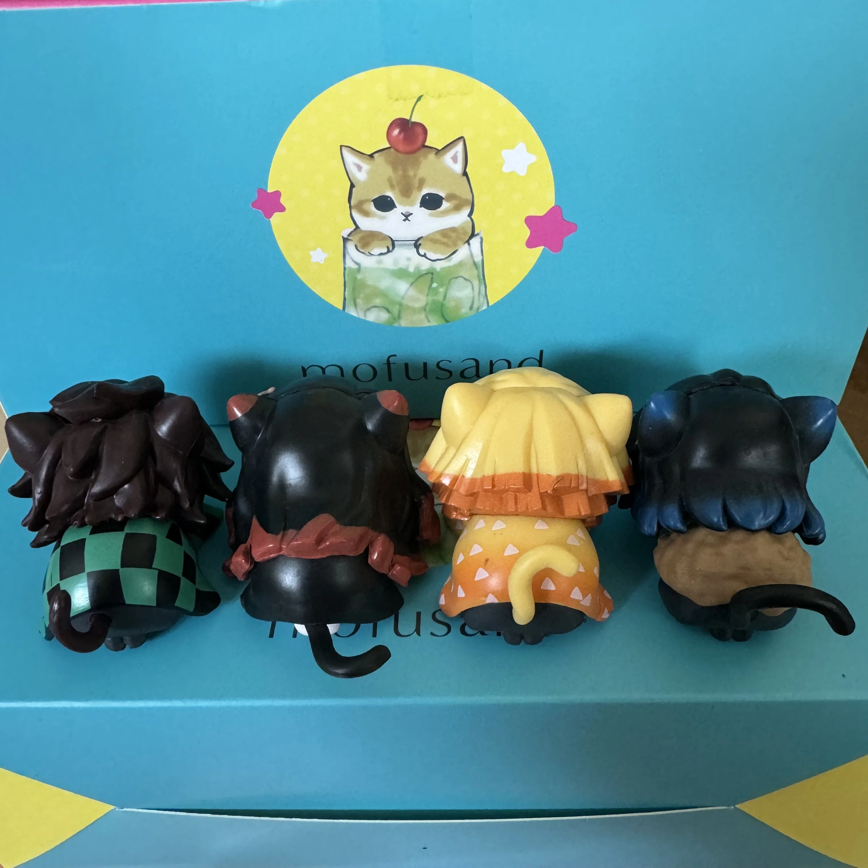 Demon Slayer Liggende Kat Oor Tokito Muichiro Blind Box Prank Pop Anime Bureau Decor Geschenken Action Figure Model Speelgoed