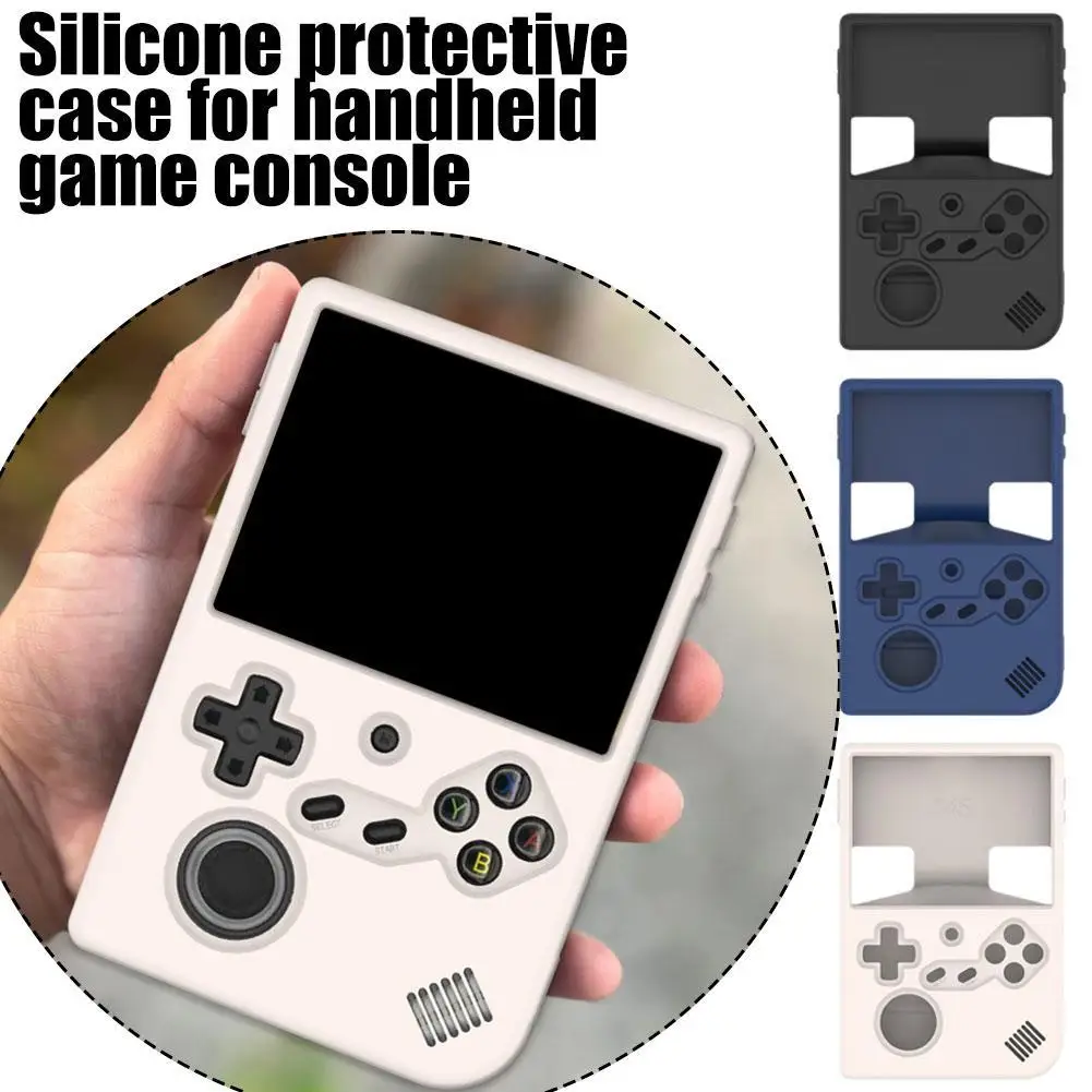 

For ANBERNIC RG40XX V Game Console Silicone Case Shockproof Protector Shell Sleeve With Lanyard For Anbernic RG40XX V Protective