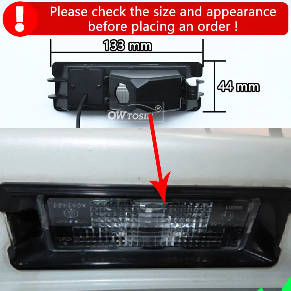 For  Nissan March/Micra K13 2010 2011 2012 2013-2017 Vehicle Plate Car Rear View Camera AHD 1080P 170 Degree Reverse Car Camera