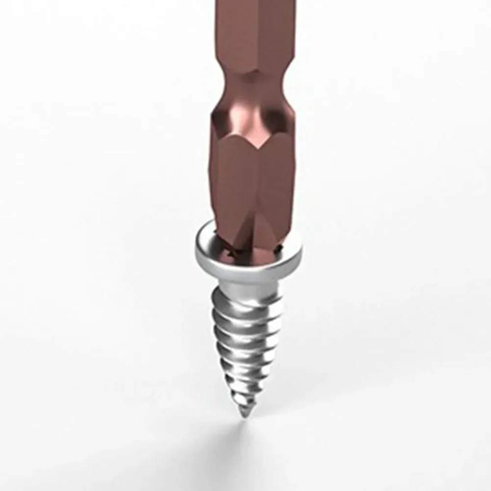 Imagem -05 - Chave de Fenda Magnética Bit Antiderrapante Impacto Elétrico Cruz Dupla Terminou Chave de Fenda Bits Conjunto Liberação Rápida Haste Sextavada 1pc Ph2