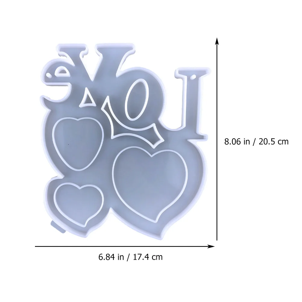 

2pcs Photo Frame Mold Silicone Mould Diy Craft Epoxy Mold Mother'S Day Decoration Handmade Adornment Mould For Family Friends