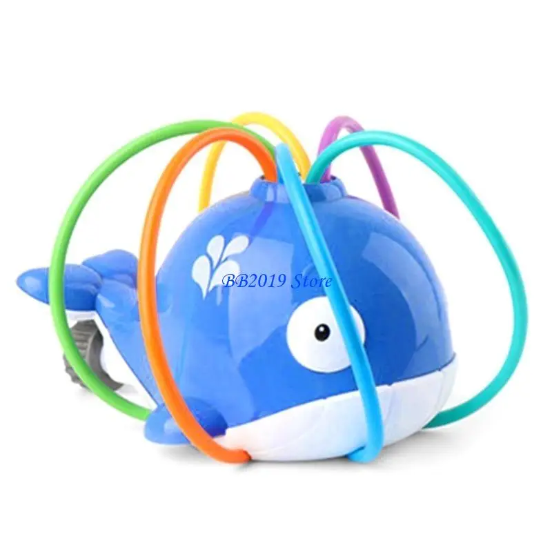 Q0KB Cool Summer Sprinklers Rotating Children's Bath Water Shower Summer Swing Outdoor Entertainment