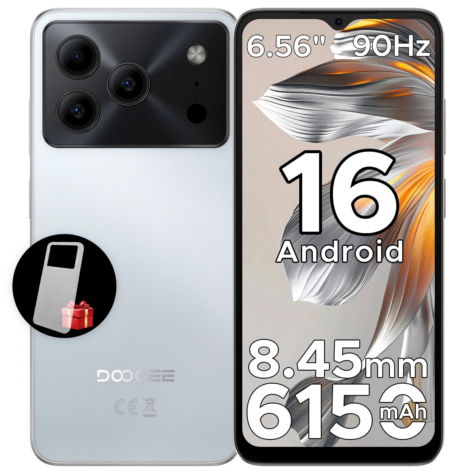 【新品】DOOGEE Note 56 64GB DOOGEE Note 56 Android 16 Smartphone 24GB+64GB 6150mAh 6.56