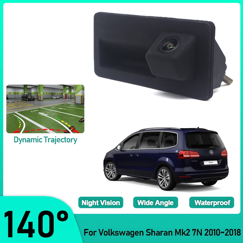 

Car Trunk Handle Camera For Volkswagen Sharan Mk2 7N 2010~2013 2014 2015 2016 2017 2018 Rear View Camera HD CCD Night Vision