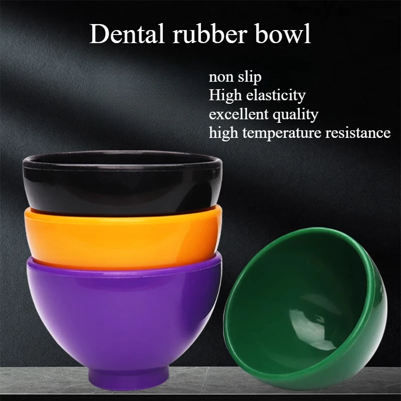 

Dental Rubber Bowl Dental Oral Alginate Impression Gypsum Mixing Bowl Rubber Silicone Material Thickened Heatproof Oral Cavity