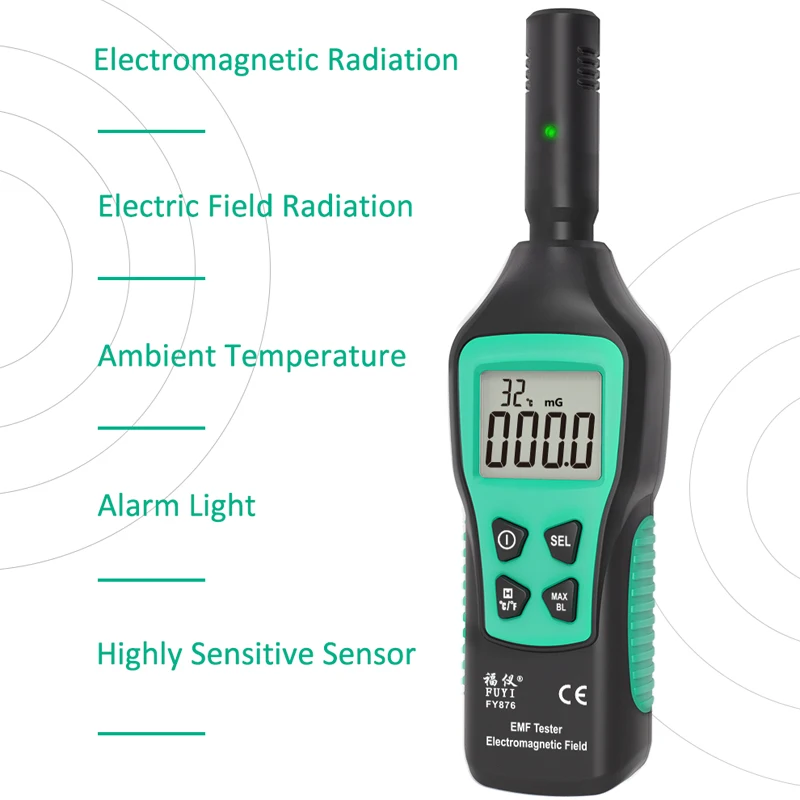 Household Radiation Dosimeter Nuclear Detector Counter Geiger Emf Meter Electromagnetic Paranormal Search Tools Counter Monitor