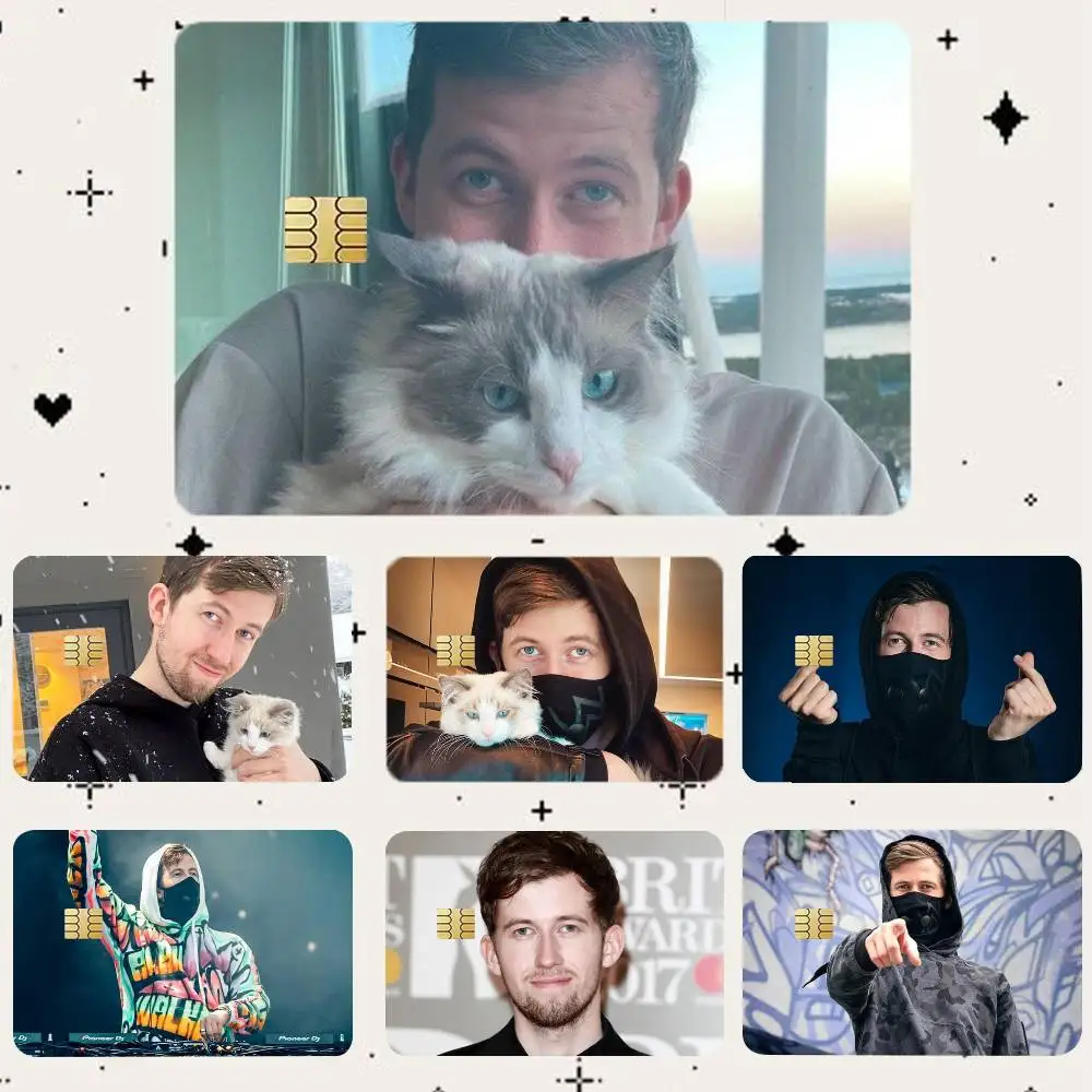 

A-Alan Walker HD Waterproof Card Skins Protective Stickers for Credit Bank Game Cards