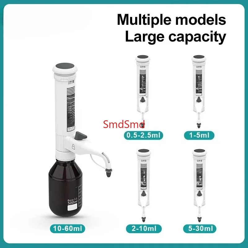 Bottle Dispenser For Lab Liquid Handling Autoclavable Adjustable Laboratory Dispenser Lab Equipment Supplies