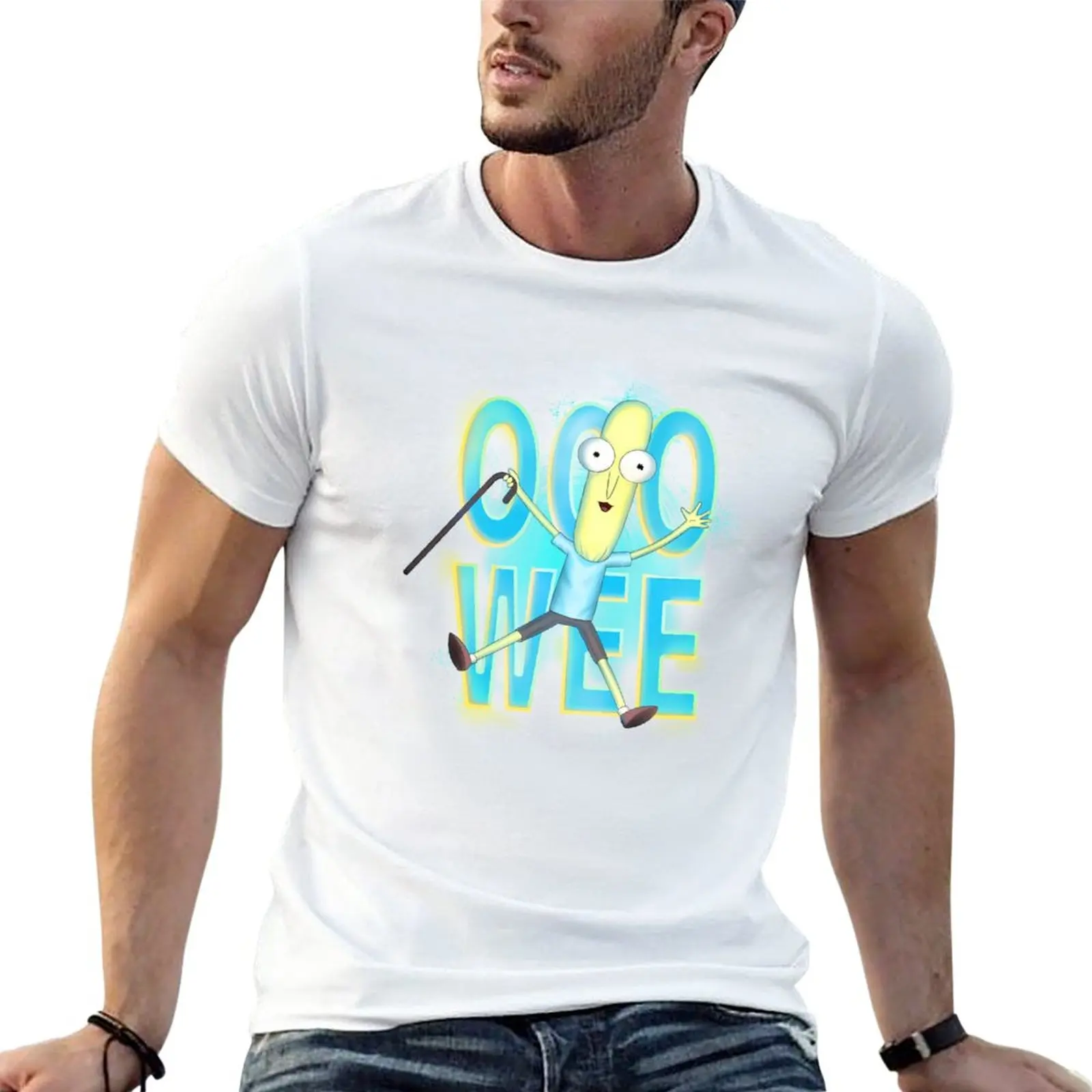 New Mr. Poopybutthole OO WEE! T-Shirt man clothes Short sleeve quick drying shirt t shirt for men