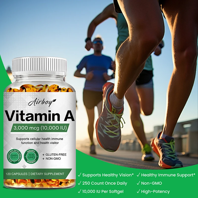 Vitamin A 3000mcg - Immune, Vision and Cellular Health Support - Non GMO