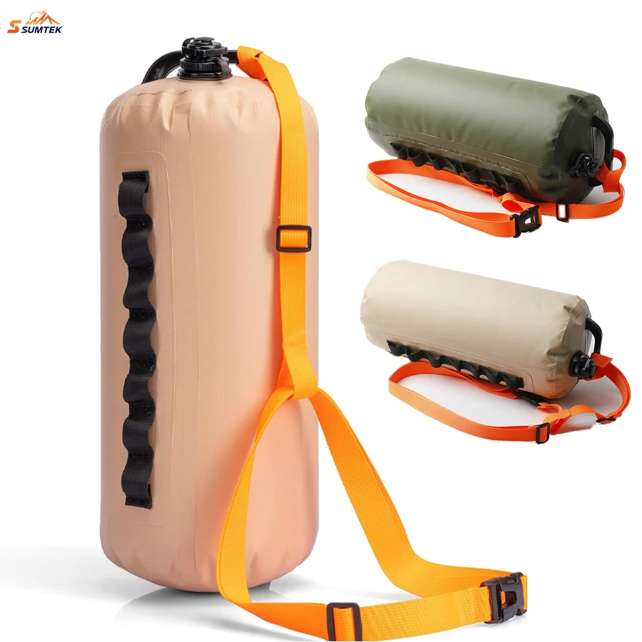 

10L Swim Buoy Versatile Swim Buoy & Outdoor Gear,Toughened Nylon and Rest Handle Swimming Buoy for Camping,Hiking,and Travel