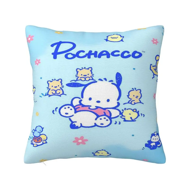 Custom Cartoons Pochacco Pillow Case 40x40cm Cushions Cover for Sofa Square Pillowcase