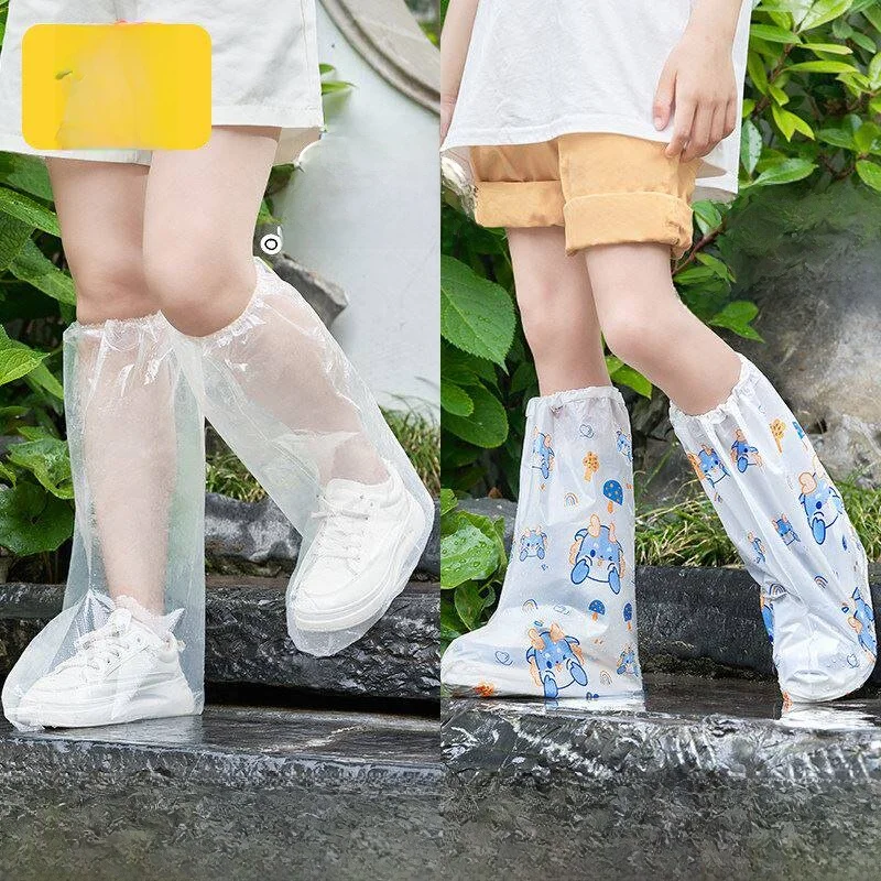 waterproof-rainproof-thick-high-tube-shoe-covers-for-adults-and-children-outdoor-use-slip-resistant-dustproof-pe-material