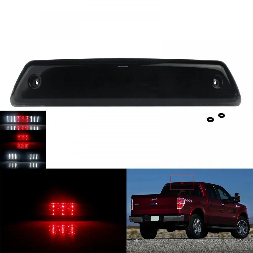 

3rd LED High Brake Stop Tail Cargo Light With Smoke Lens Fit 2009-14 Ford F-150