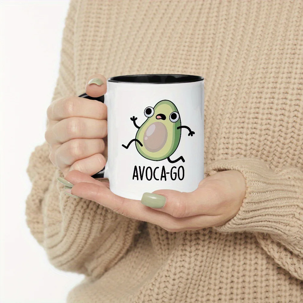 Cross-border Funny Avocado Design Mug, Christmas, Birthday Perfect Gift, Avocado